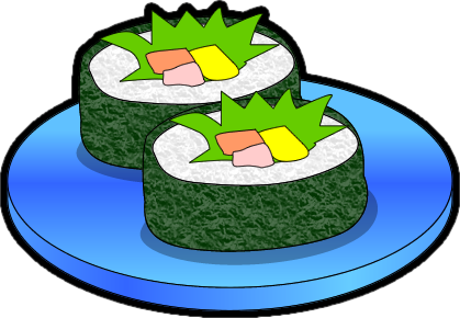 巻き寿司のイラスト画像