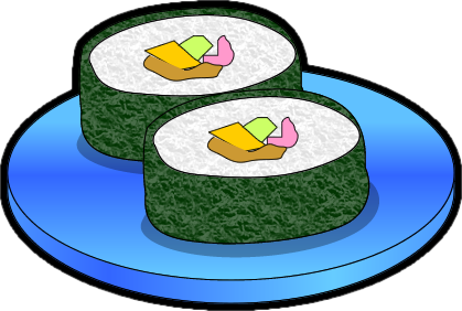 巻き寿司のイラスト画像