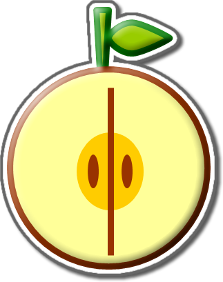 リンゴのイラスト画像