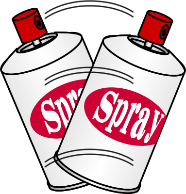 スプレー缶のイラスト画像