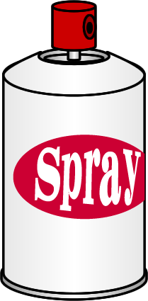 スプレー缶のイラスト画像