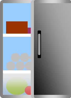 冷蔵庫のイラスト画像
