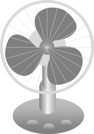 扇風機のイラスト画像