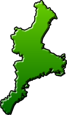 三重県の地図のイラスト画像