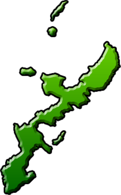 沖縄県の地図のイラスト画像