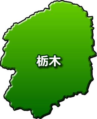 栃木県の地図のイラスト画像