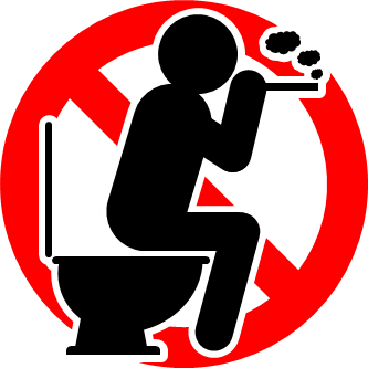 トイレ喫煙禁止マーク画像