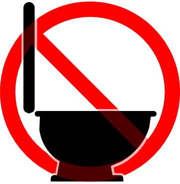 トイレ禁止マーク画像