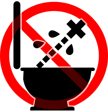 トイレ使用禁止マーク画像