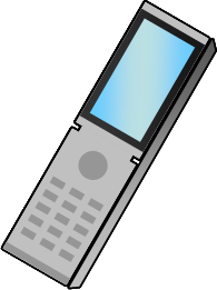 携帯電話のイラスト画像