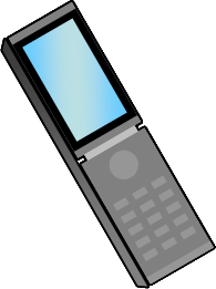 携帯電話のイラスト画像