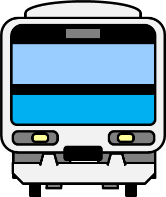 通勤電車のイラスト画像