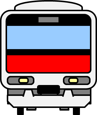 通勤電車のイラスト画像