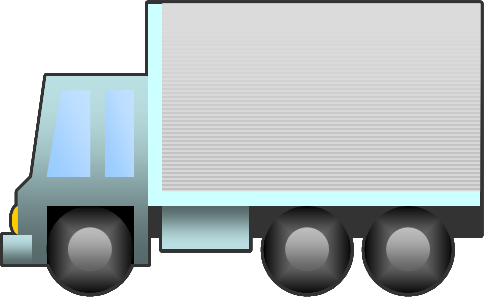 運搬トラックのイラスト画像