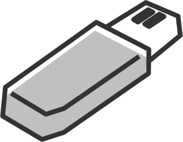 USBメモリのイラスト画像