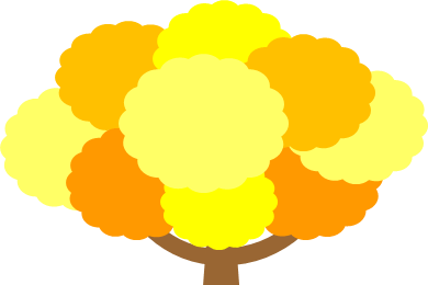 季節の樹木のイラスト画像