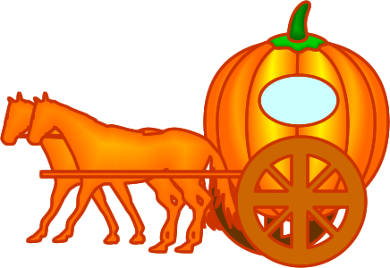 かぼちゃの馬車のイラスト画像