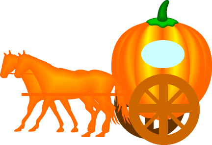かぼちゃの馬車のイラスト画像