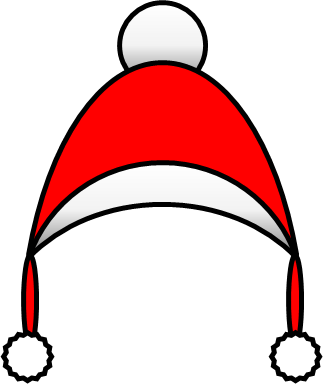 クリスマス帽子のイラスト画像