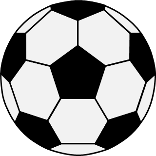 サッカーボールのイラスト画像