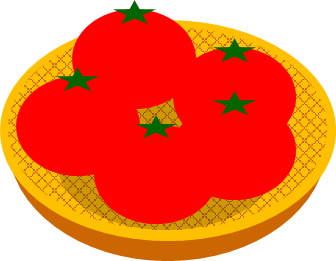 トマトのイラスト画像