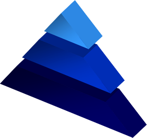 ピラミッド図形のイラスト画像