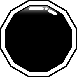 多角形ボタンのイラスト画像