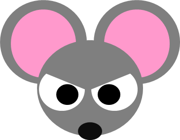 ネズミの顔のイラスト画像