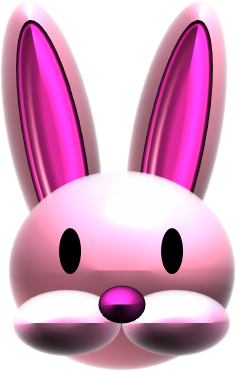 ウサギの顔のイラスト画像