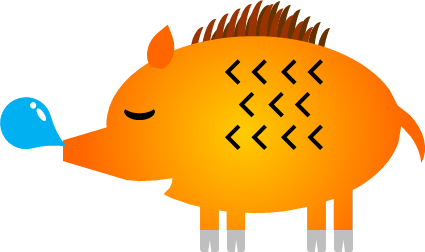 イノシシのイラスト ページ 2 フリー 無料で使えるイラストカット Com