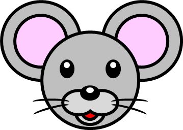 ネズミの顔だけのイラスト フリー 無料で使えるイラストカット Com