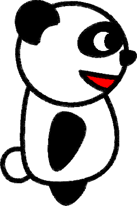 パンダのイラスト画像