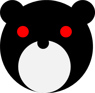 シンプルなクマ 熊 パンダのイラスト フリー 無料で使えるイラストカット Com
