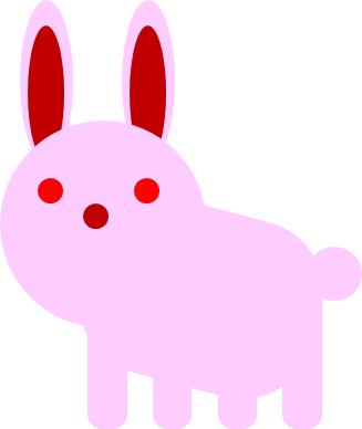 シンプルなウサギのイラスト フリー 無料で使えるイラストカット Com