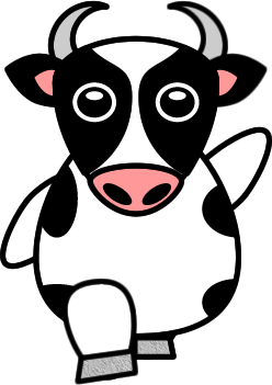 乳牛のイラスト画像