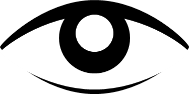 目、目玉のイラスト画像
