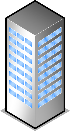 オフィスビルのイラスト画像