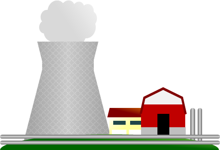 地熱発電所のイラスト画像
