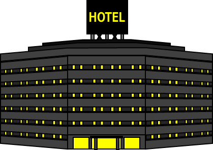 ホテルのイラスト画像