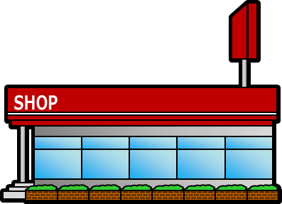 中型店舗のイラスト画像