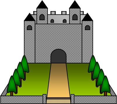 お城のイラスト画像