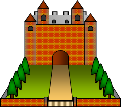 お城のイラスト画像