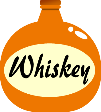 ウイスキーのビンのイラスト画像