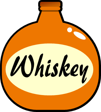 ウイスキーのビンのイラスト画像