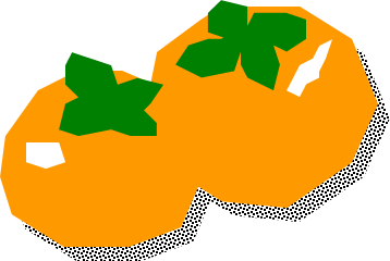 柿のイラスト画像