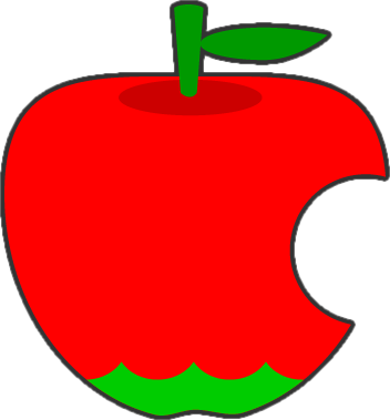 リンゴのイラスト フリー 無料で使えるイラストカット Com