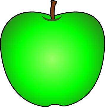 青リンゴのイラスト画像