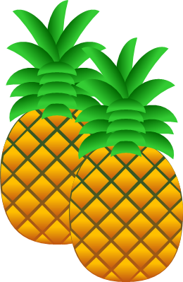 パイナップルのイラスト画像