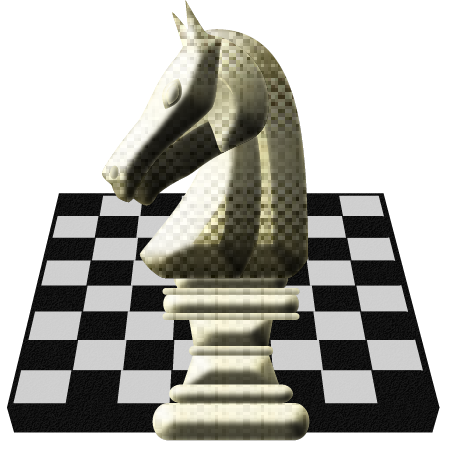 チェス駒のナイトのイラスト画像