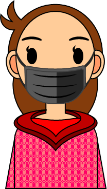 黒いマスクをつけた女性のイラスト フリー 無料で使えるイラストカット Com